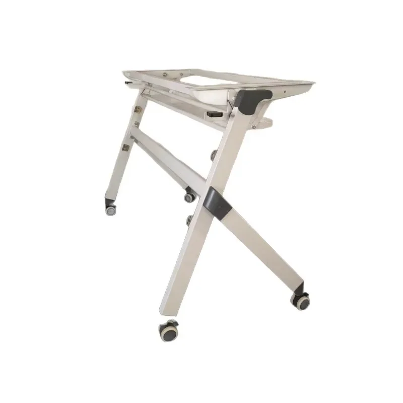 Folding training table bracket, mobile conference table legs, long rollover negotiation table rack