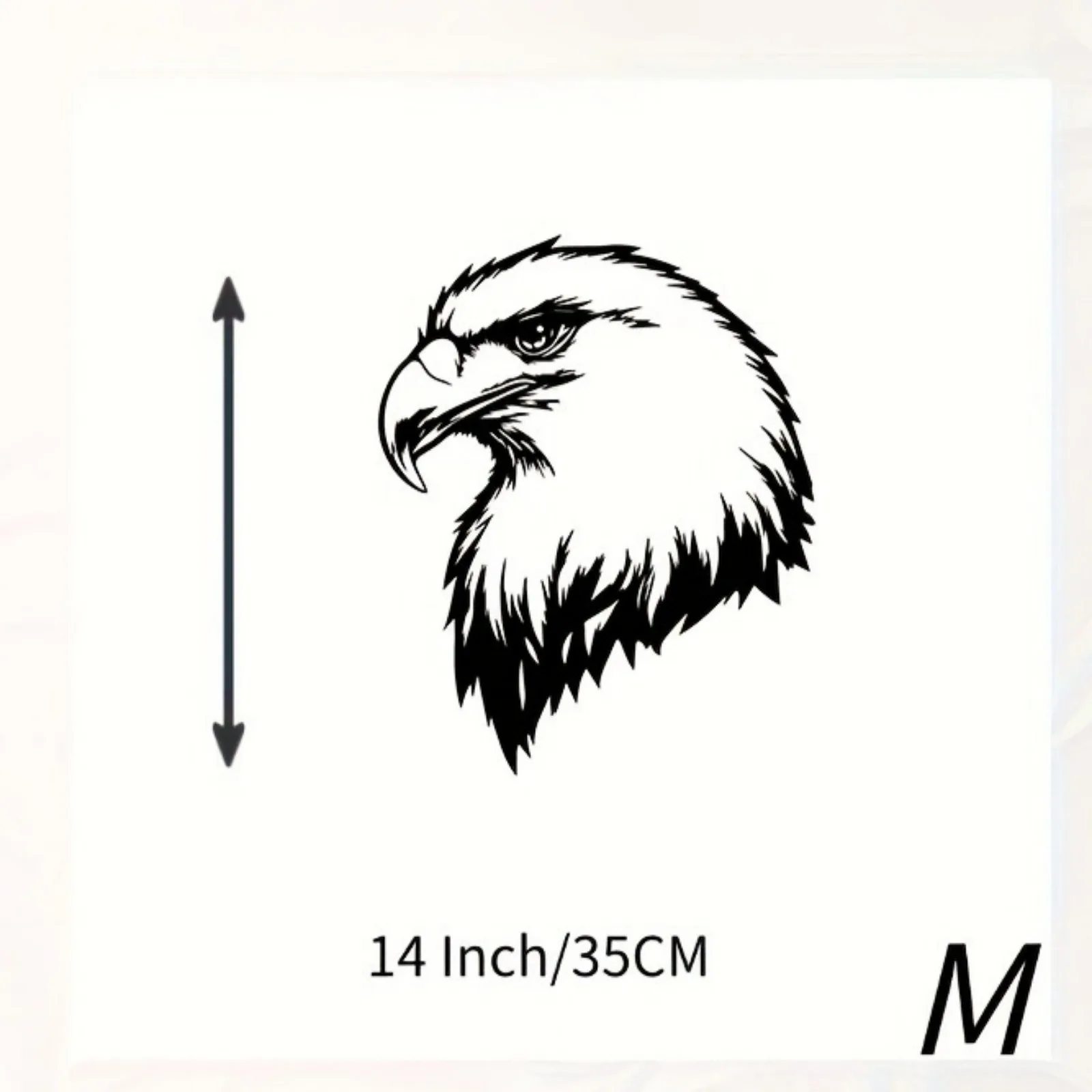 CIFBUY Eagle Metal Wall Art Rust-Resistant Sculpture for Outdoor Garden Fence Bird Lovers Decor
