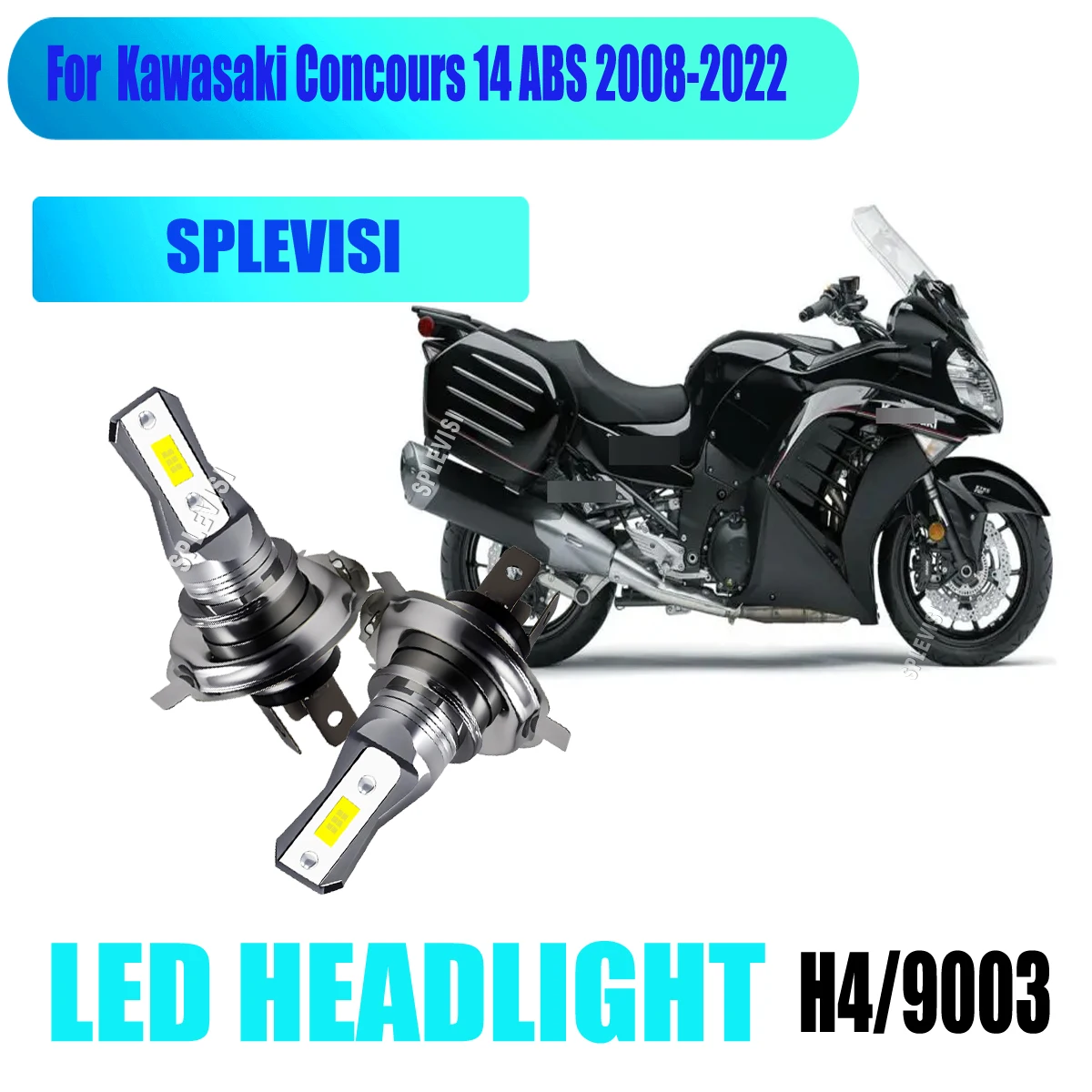 

Motorcycle LED 45W White Headlight - Compact Design, Easy to Install For Kawasaki Concours 14 ABS 2008 2009 2010 2011 2012-2022