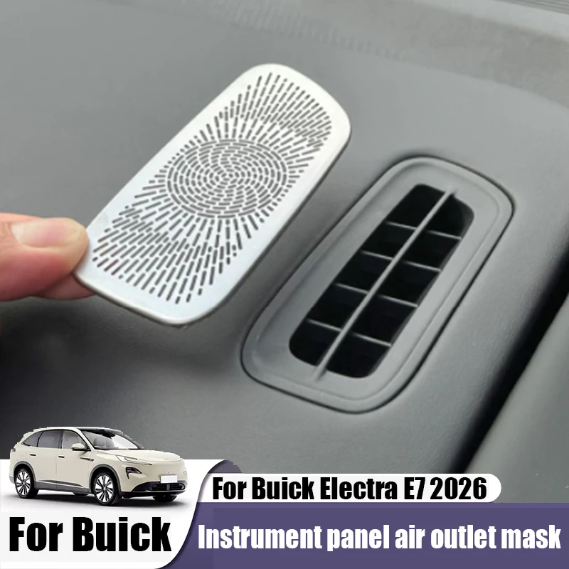 For Buick Electra E7 2026 Instrument panel air outlet cover made of stainless steel material for interior modification