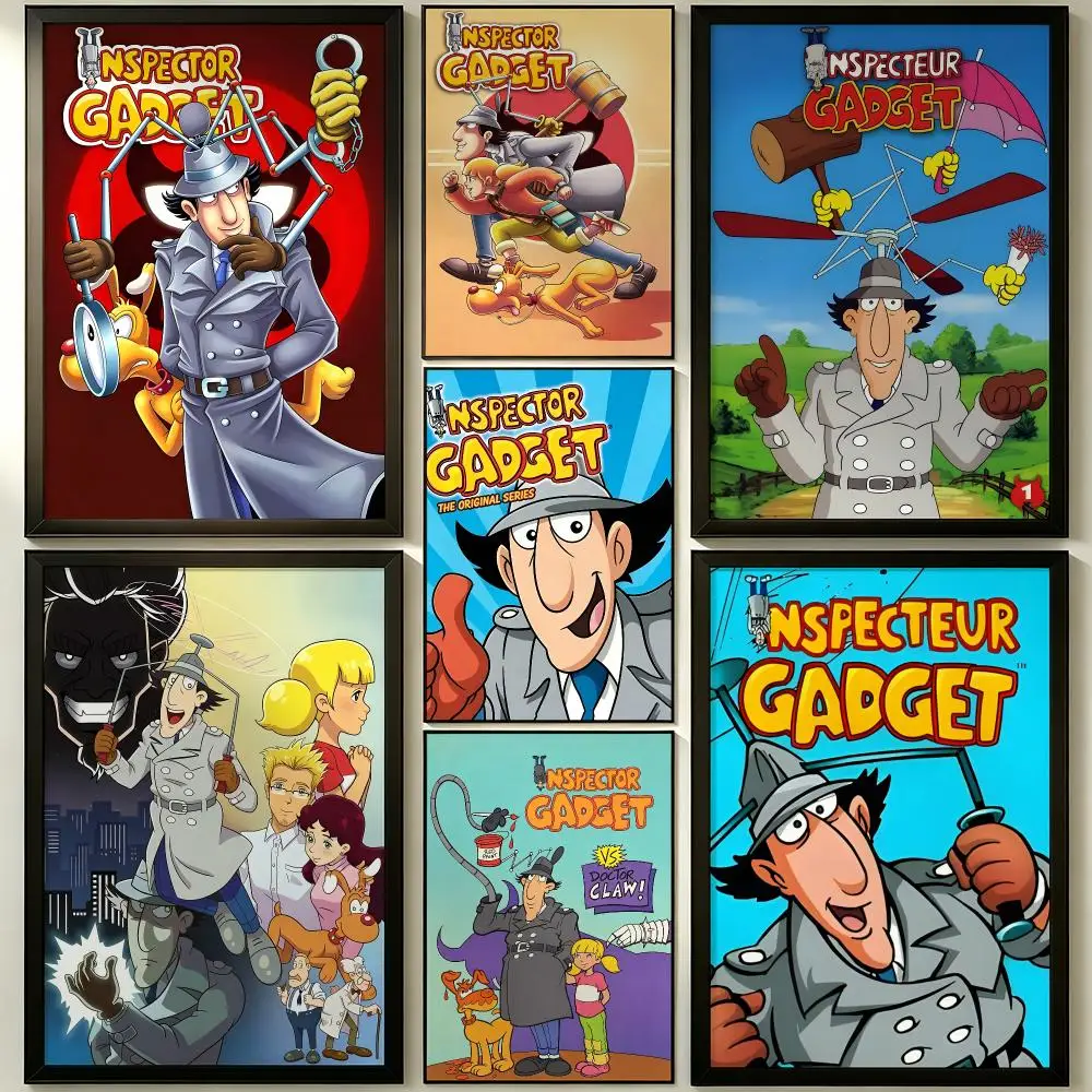 animation Inspector Gadget Poster HD Poster Sophisticated Modern Aesthetic Wall Art For Living Room Bedroom Office Cafe Decor