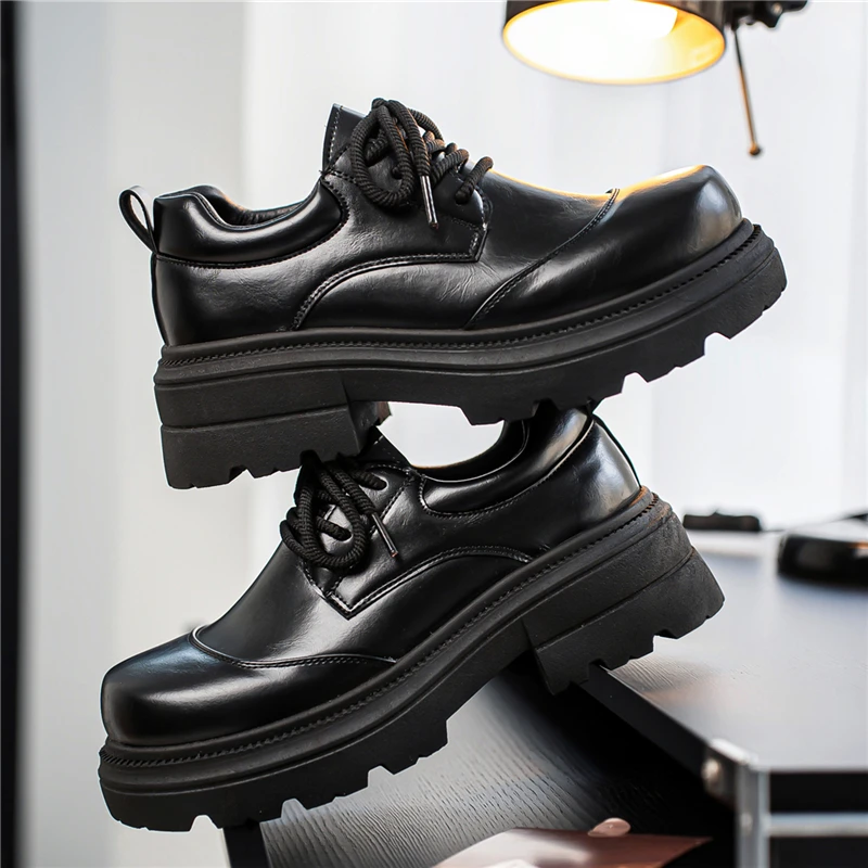 Men Vintage High Top Work Ankle Boots Anti Slip Wearproof Outsole Wind Blocking Comfort Casual Footwear Designed Autumn Winter