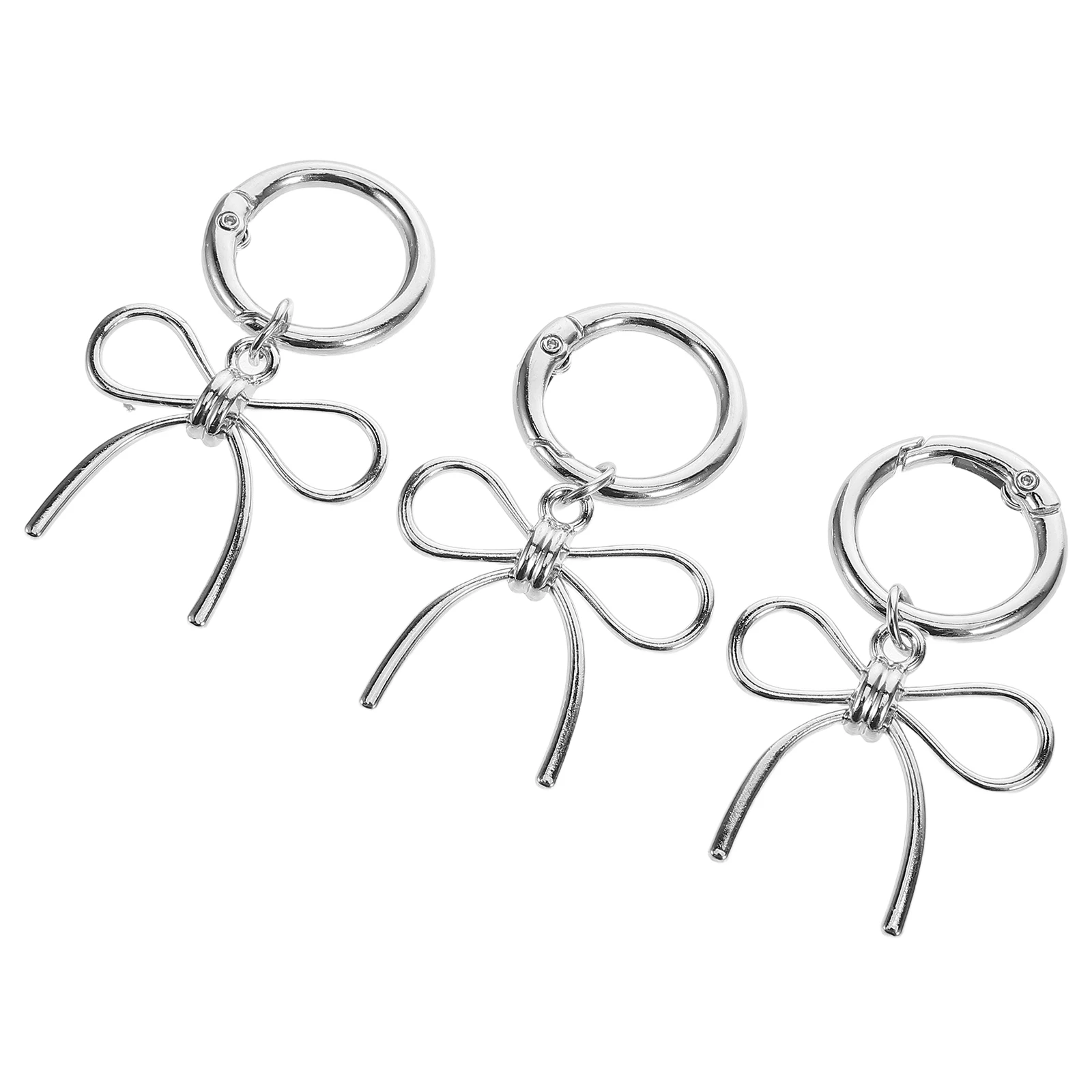 

3pcs Boots Punk Cute Shoe Charms Accessories Embedded Gems Bowknot Charms Shoe Decorations Metal Ornaments