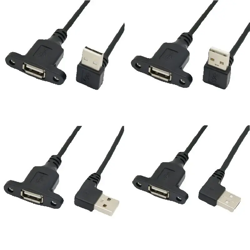 USB2.0 Extension Cable With Ear Screw Hole Can Fix High-Speed USB Male to Female Data Cable 0.3M 0.5M 1M 1.5M