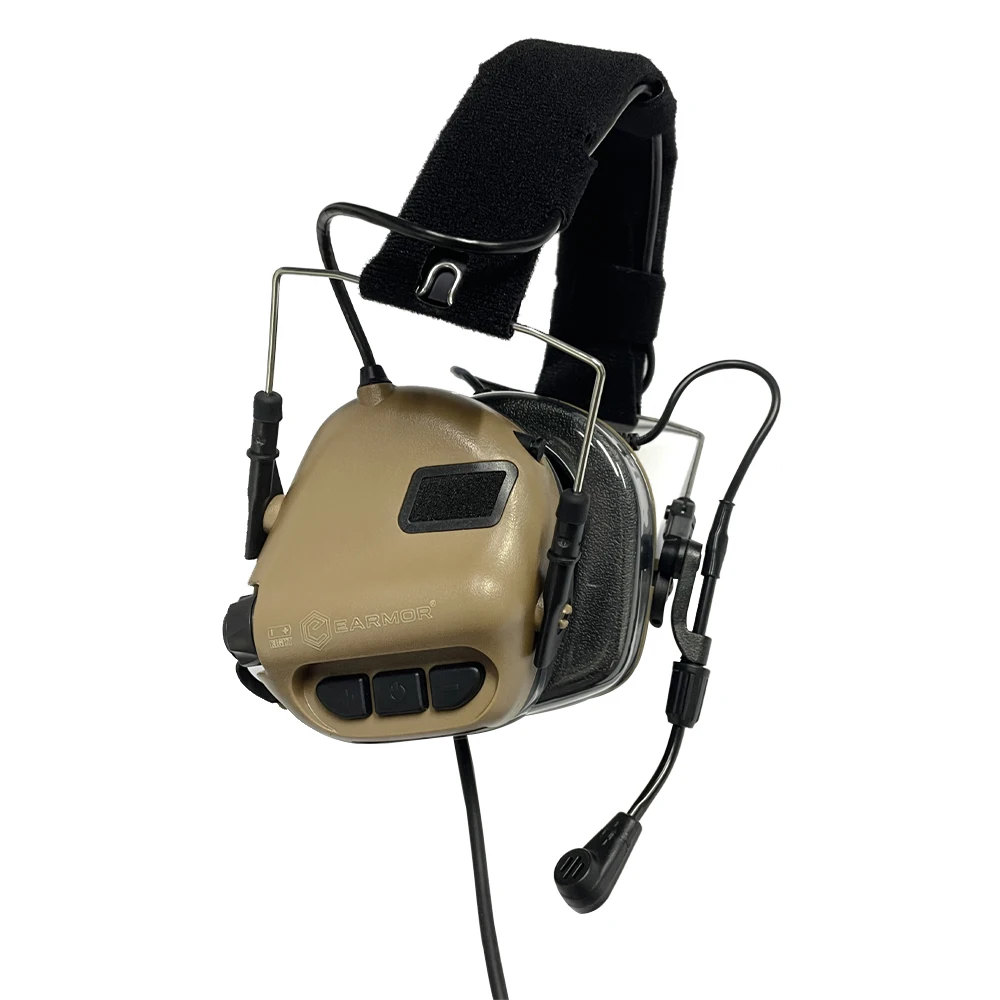 EARMOR M32 MOD4 Tactical Headset & U94 PTT Adapter Set Suitable for Baofeng Radio Communication Shooting Noise Clearance