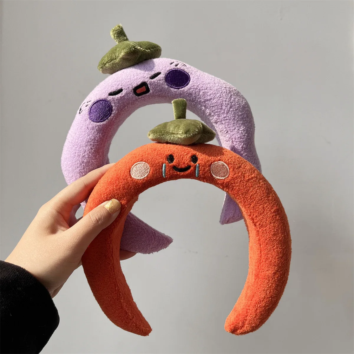 Diadema Kawaii de frutas para lavar la cara, accesorios para el hogar, esponja de felpa de dibujos animados, regalo de maquillaje