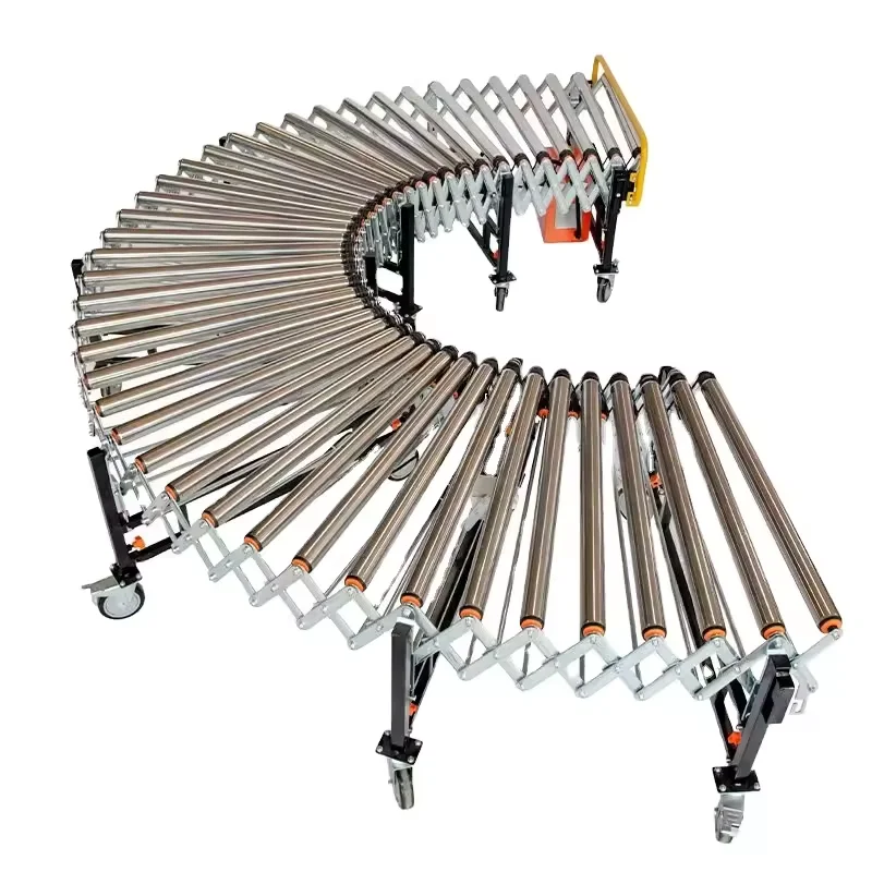 

Foldable, space-saving, load-bearing capacity, custom roller conveyor, conveyor roller with adjustable height and speed