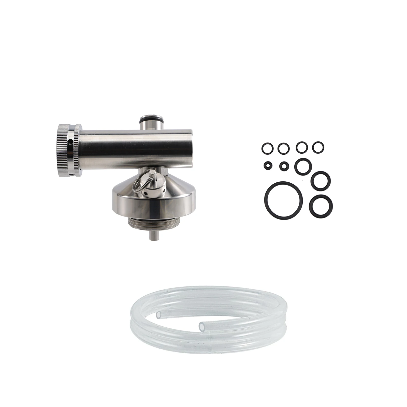 Mini Keg Dispenser Carbonating Head Homebrew Portable Pressurized Works for Standard US Beer Tap Fit 2/3.6/4/5 Mini Beer Barrel