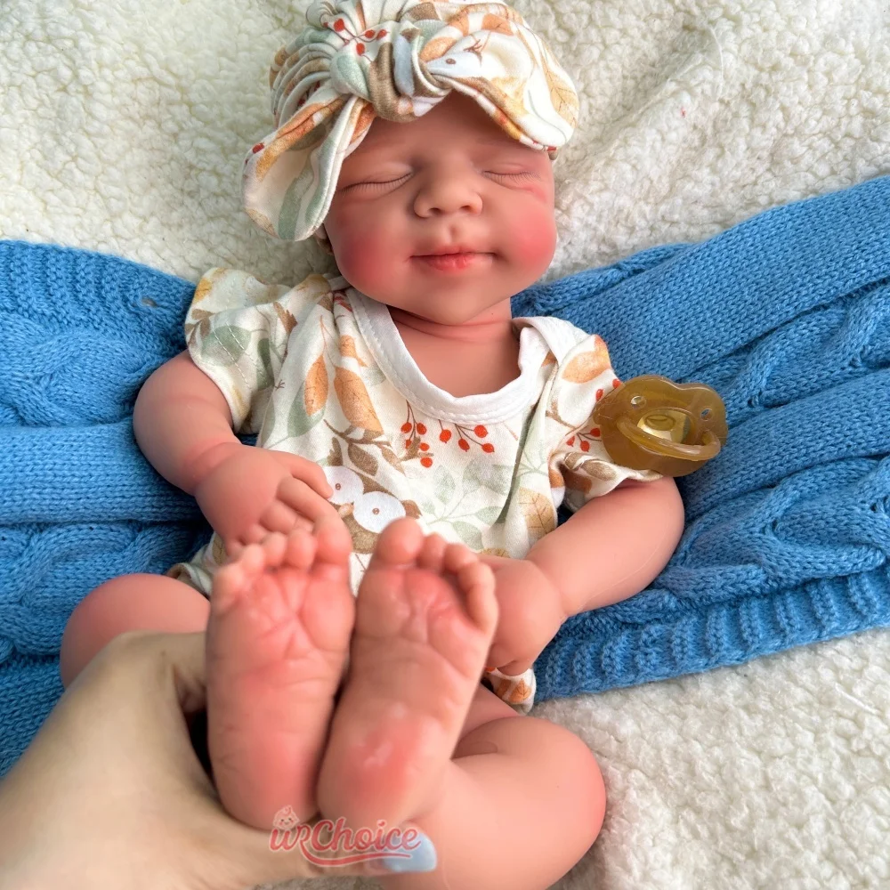 20インチの開口部が大きく、リアルなシリコン製のリボーンドール、女の子/男の子、手作り、血管が見える、柔らかいリボーンドール、認知症の方へのギフト