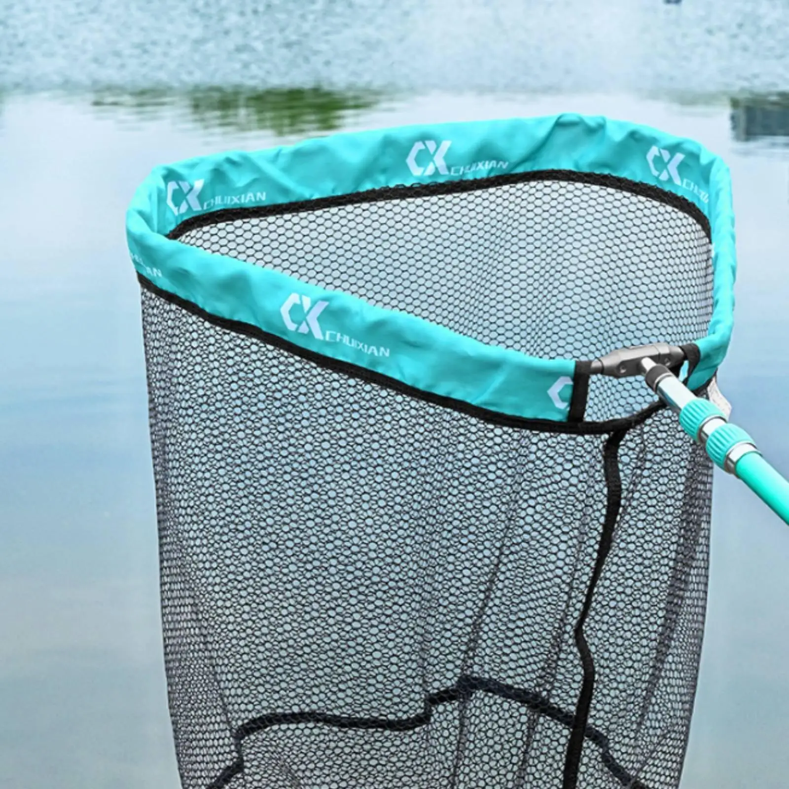 Folding Fishing Net Anti Snag Rubber Mesh Head Universal Landing Net for Fishing Tackle Use - view 6