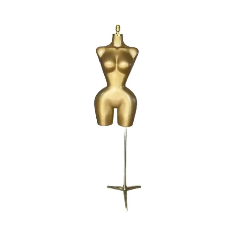 

Gold Large Size Women's Clothing Model Half Body Spray Painted Cloth Model
