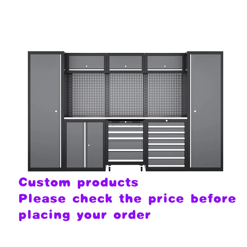 custom.5-Unit Cabinet with Heavy-Duty Workbench Garage and Workshop Storage