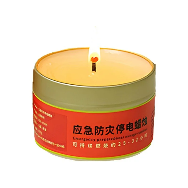 Baifo emergency power outage lighting candles household outdoor windproof waterproof smokeless tin can safety combat readiness c