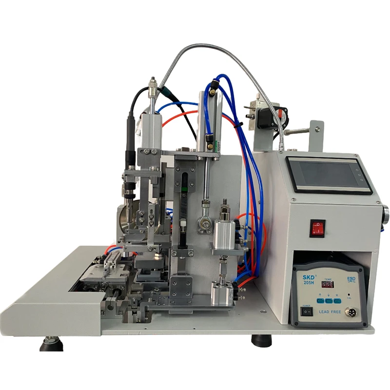 

Multifunction Semi Automatic usb cable wire soldering machine stripping machine with peeling function