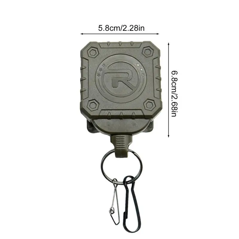 Telescopic Belt Keychain para homens, Chaveiro multifuncional, Mosquetão, Outdoor Survival Gear, Camping e Caminhada Clip