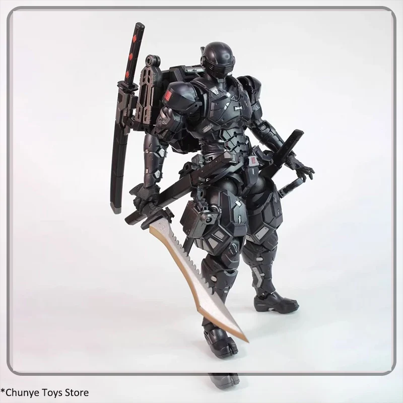 

Anime Black Warrior Action Figure Cool Snake Eye SC001 Black Warrior With Sword Movable Model Figurine For Kid Collection Gifts