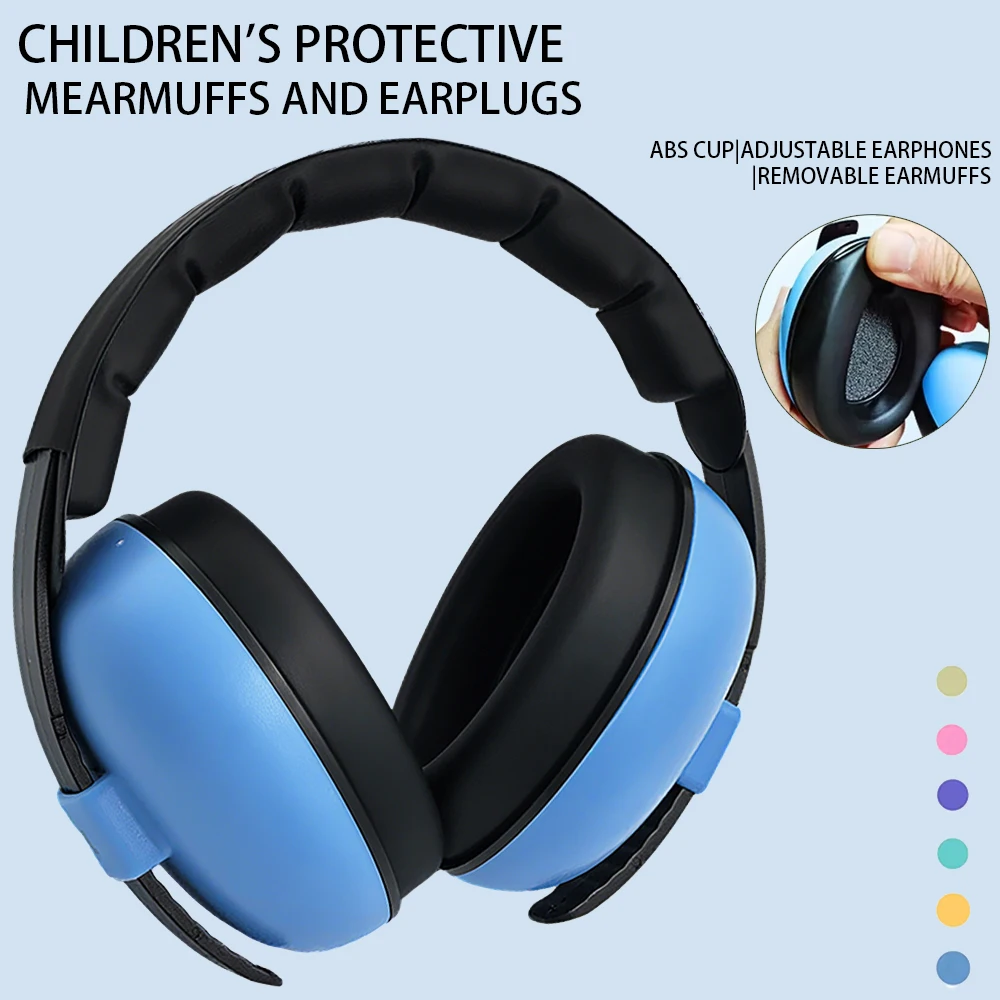 Baby Soundproof EarMuffs Noise Reduction Soundproof Headphones Children Aircraft Noise Reduction Sleep Ear Muffs Newest