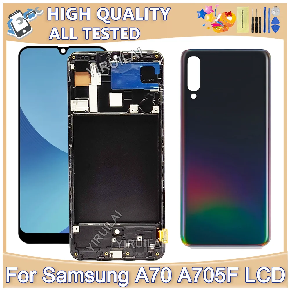 

TFT High Quality For Samsung Galaxy A70 LCD Display Touch Screen Digitizer Replacement For Samsung A705 A705F A705M LCD Display