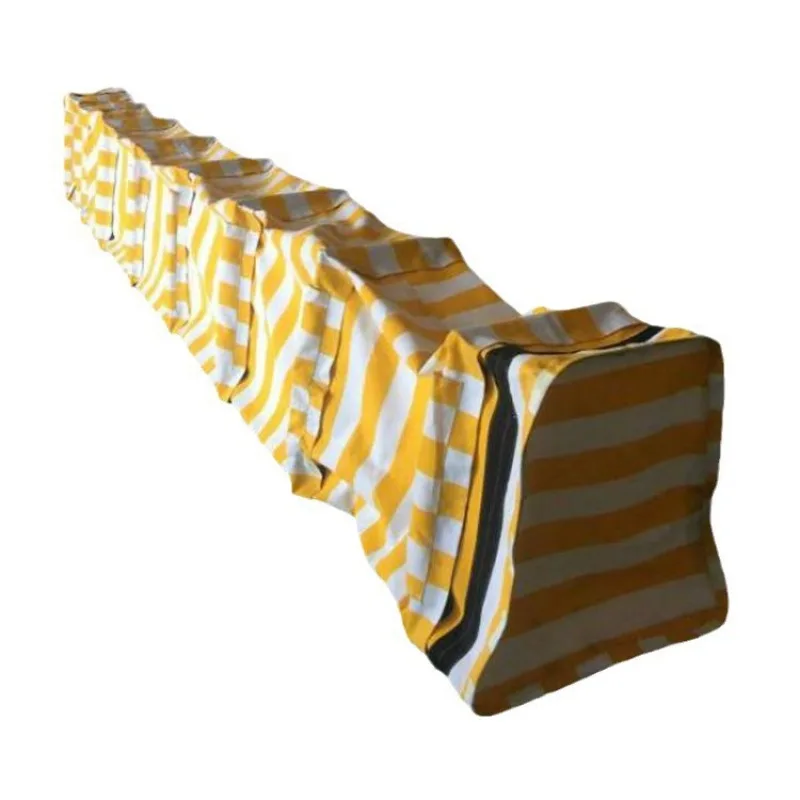 Water-absorbing flood control water wall folding type