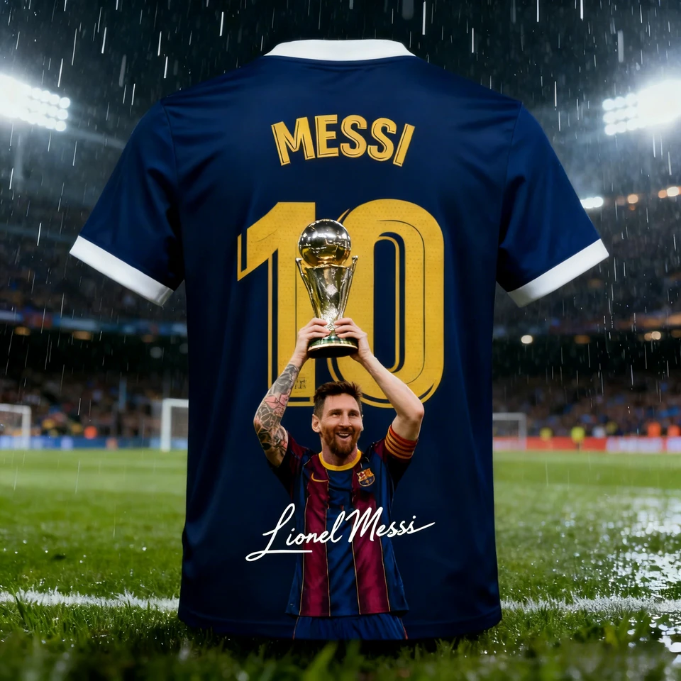 2026 Men's Lionel Messi 10 Barcelona T-shirt, Football Fan Jersey