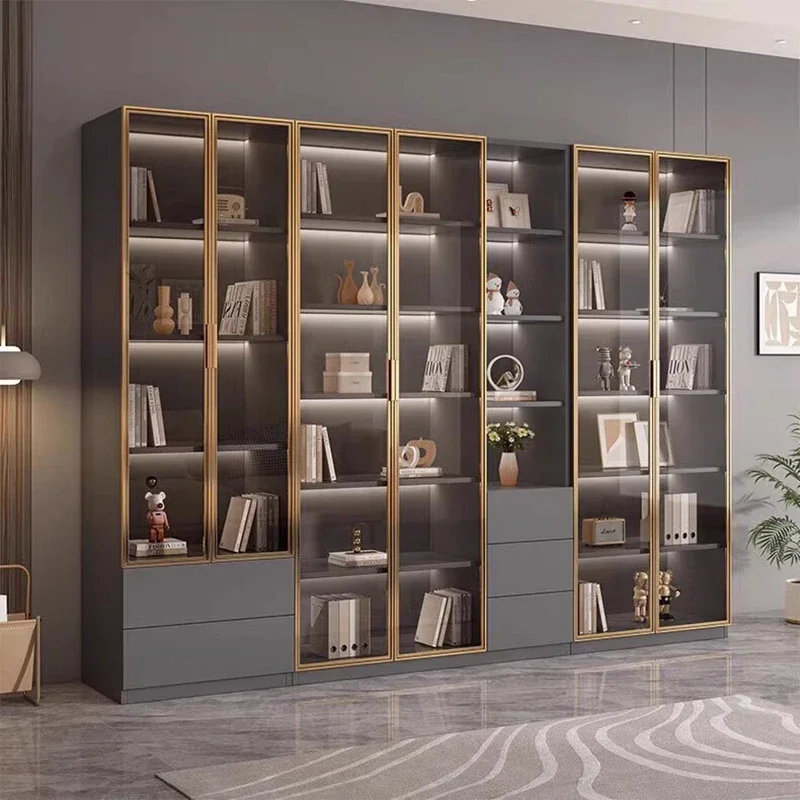 Office Luxury Living Room Cabinets Display House Container Decor Storage Cabinets Jewelry Bar Gabinete Lounge Suite Furniture