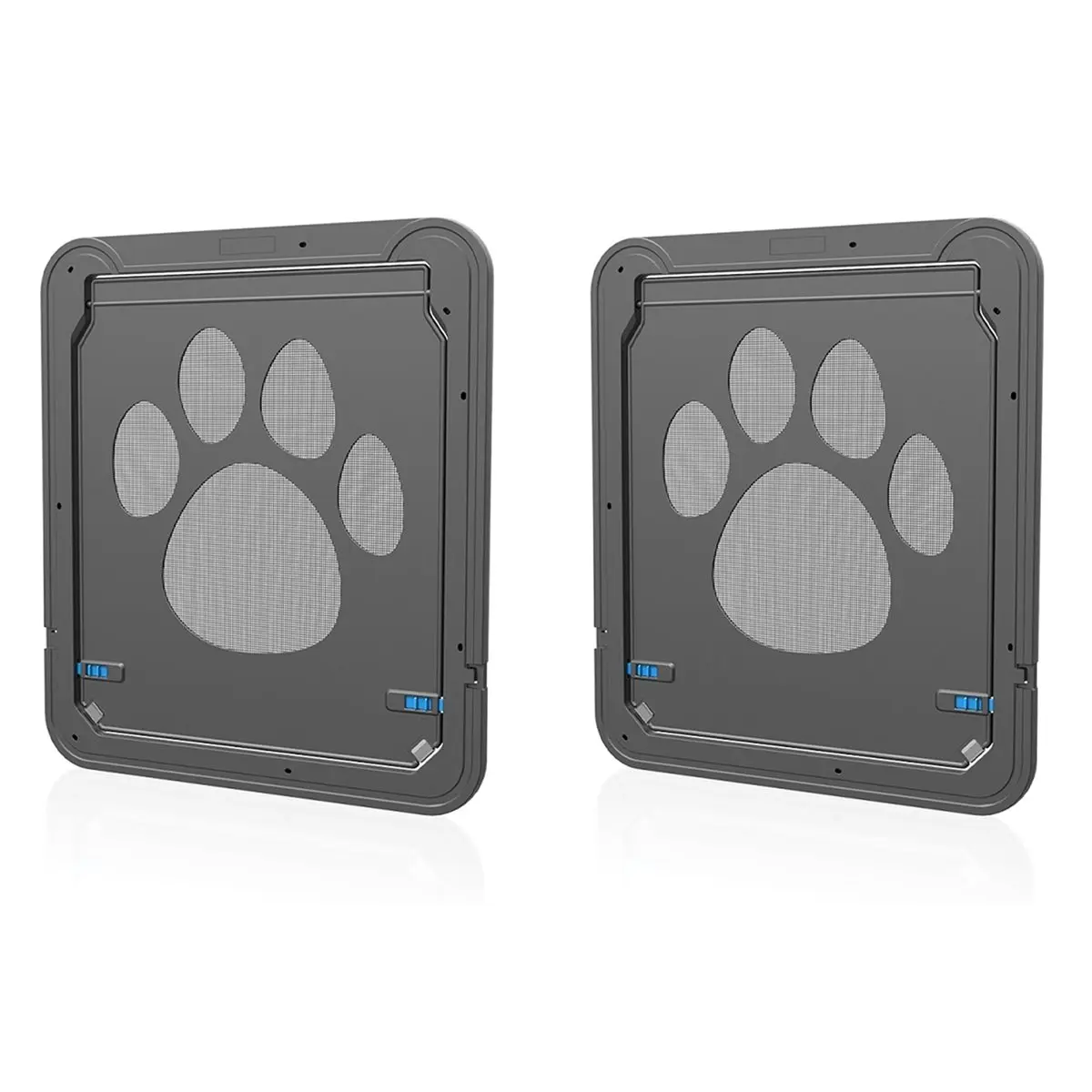 A89X Pet Door New Safe Lockable Magnetic Screen Outdoor Dogs Cats Window Gate House Enter Freely Fashion Pretty Garde 2pc