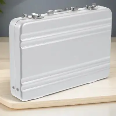 

Держатель для визитных карточек из алюминиевого сплава, мини-портфель, портативный органайзер для визиток, кредитных карт и денег, офисные принадлежности