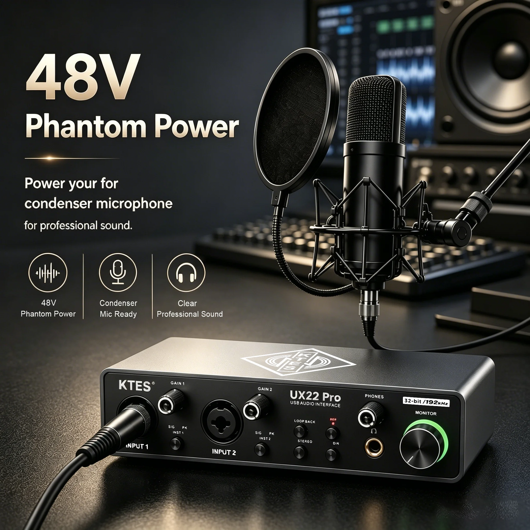 UX22 Pro Audio Interface 192kH - Audio Music Tiktok review and price