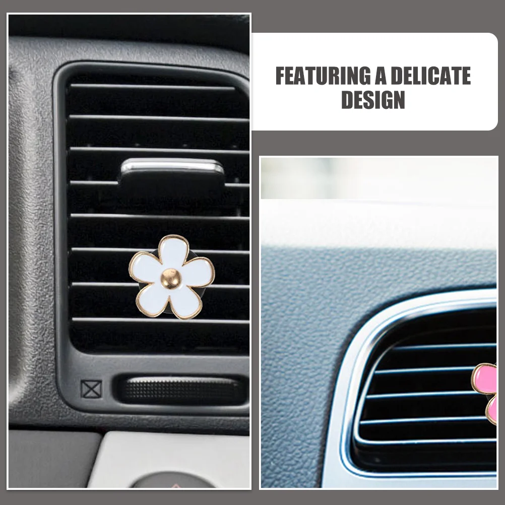 

12pcs Car Freshener Clips Vent Decorations Air Accessories Aluminum Alloy for Women Car Decor Cute Vent Outlets