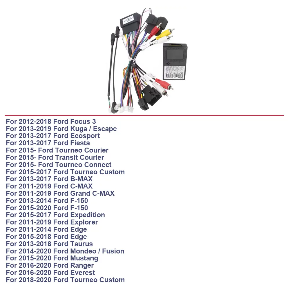 CANBUS Decoder G-RZ-FD60 For Ford Focus 2011-2019 For Fiesta Edge Explore Android Radio 16pin Wiring Harness Adapter