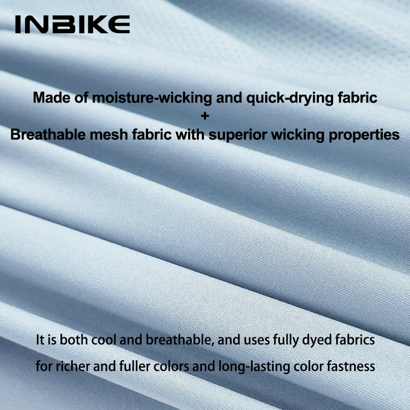 INBIKE New Summer Cycling  Jersey Women Lightweight Bicycle Clothing MTB Jersey with Pockets Quick Dry Bike Riding Shirt Clothes