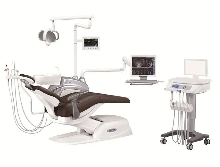 Dental Chair Unit Price Dental Equipment Accessories with Air Compressor Suit for Sale