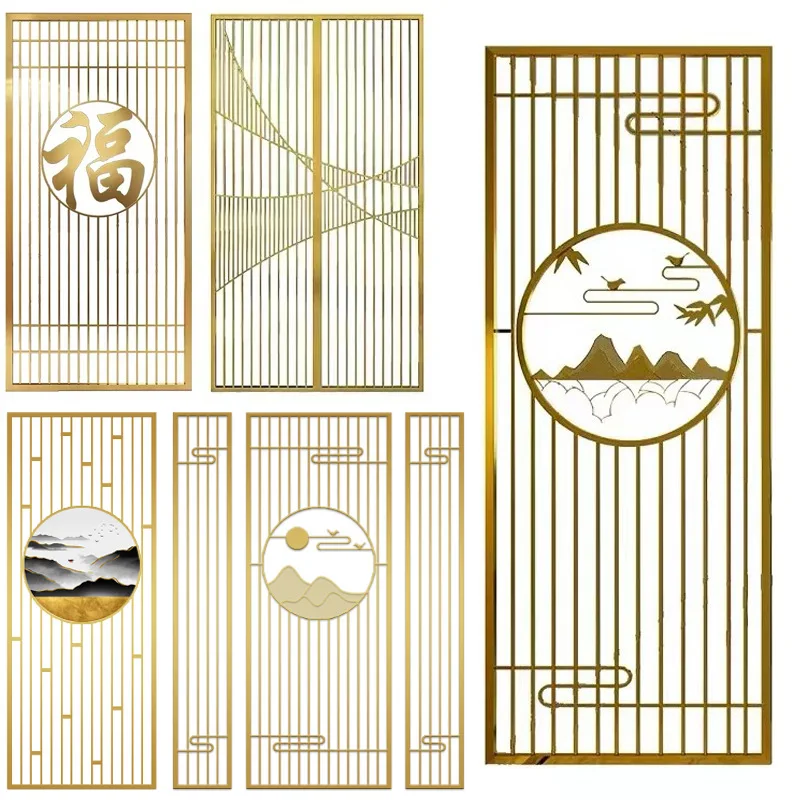 

New Chinese style, partition screen, living room entrance door, blocking the entrance, office and dining room decoration light