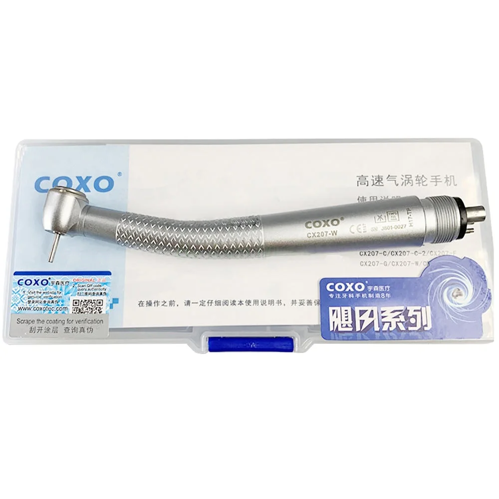 COXO CX207-W Den tal Push Button Air Turbine Handpiece Den tal High Speed Handpieces Coxo High Speed Handpiece den tistry Toold