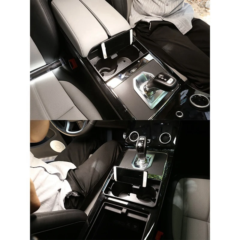 Boîte de rangement pour porte-gobelet à eau de voiture, accessoires de console centrale, évalué pour Land Rover, Range Rover Evoque 2020