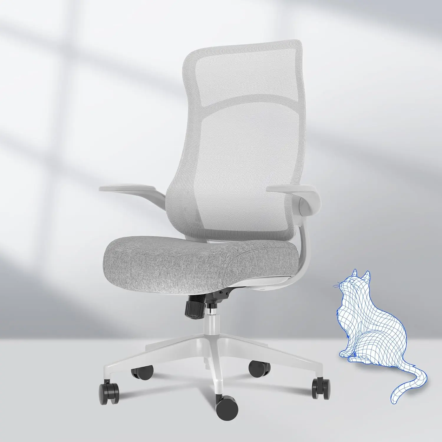 

Comfy Office Chair For Heavy People, Big And Tall Office Chair, 400Lbs Heavy Duty Computer Chair, Executive Home Office Desk