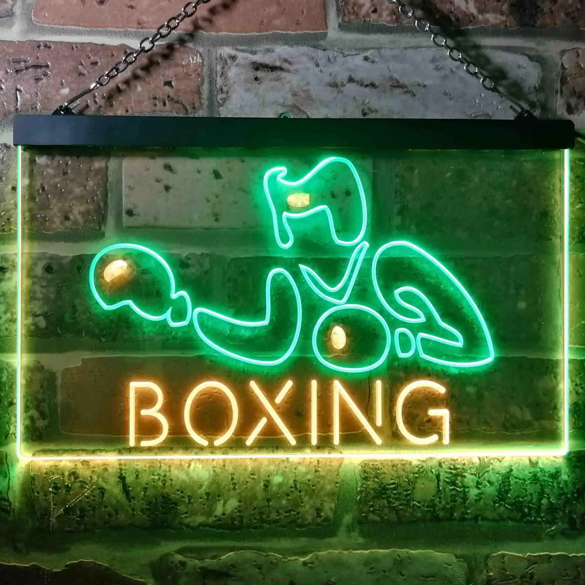 Boxing Fitness Gym Dual Color Led Neon Sign st6-i1006