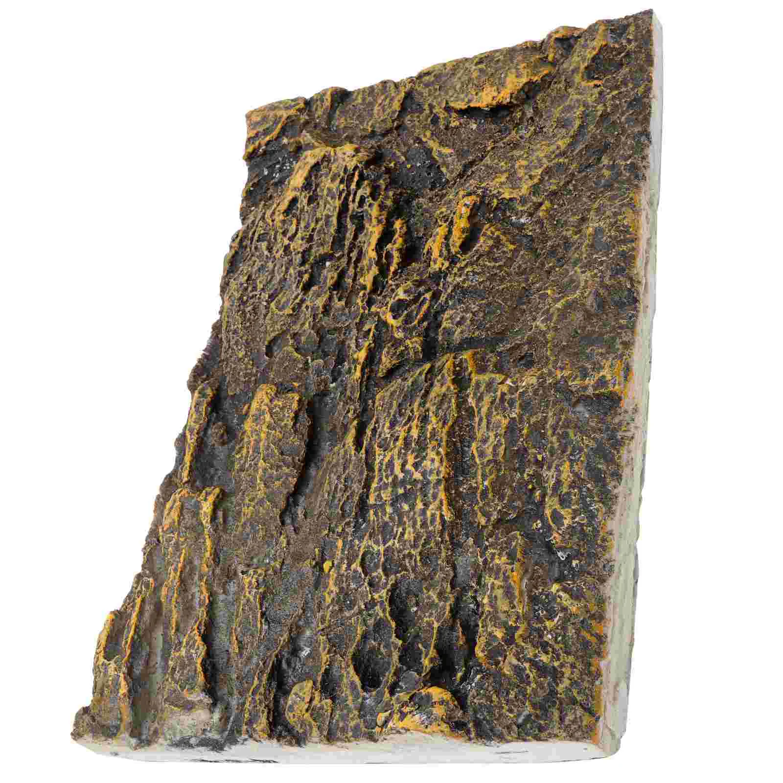 

Background Rock Reptile for Terrarium Animals Tank Bark Decor Pu Enclosure The