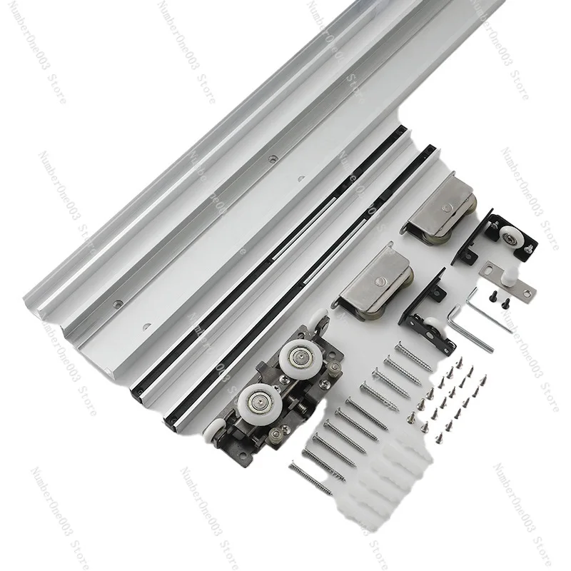 

Invisible Trackless Ghost Door Slide Rail Two-way Buffer Track Bedroom Kitchen Partition Sliding Wooden Door Hanging Slide Rail