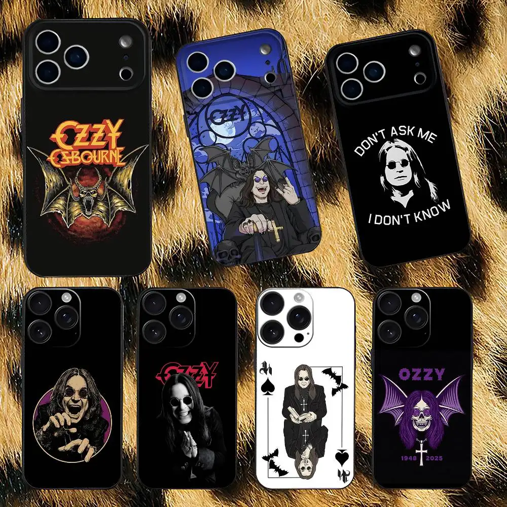 

Phone Case For iPhone 17,16,15,14,13,12,Pro,Max,Plus,E,SE4,Air,Mini Rock Band O-Ozzy Osbourne Black Soft Box