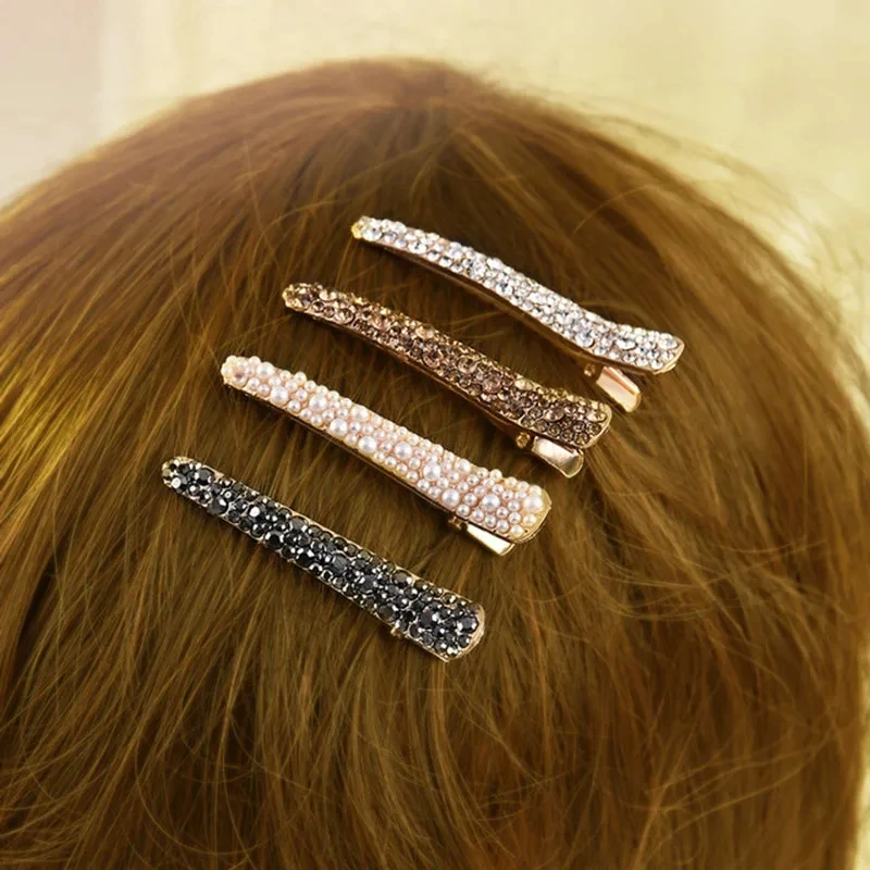 Fashion Bling Crystal Hairpins Hair Clip Headwear for Women Girls Rhinestone Hairpins Barrette Styling Tools Hair Accessories