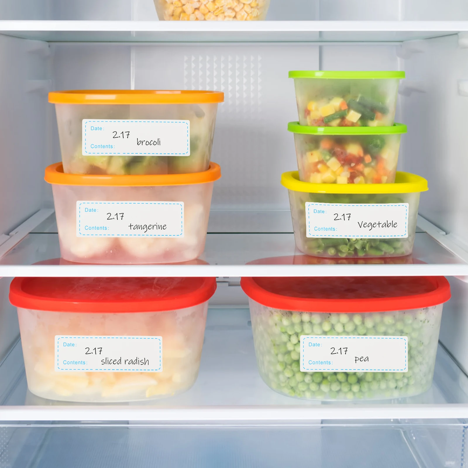 

Self Adhesive Food Stickers Copper Plate Labels for Jars Containers Kitchen Storage Removable Food Labels Stickers
