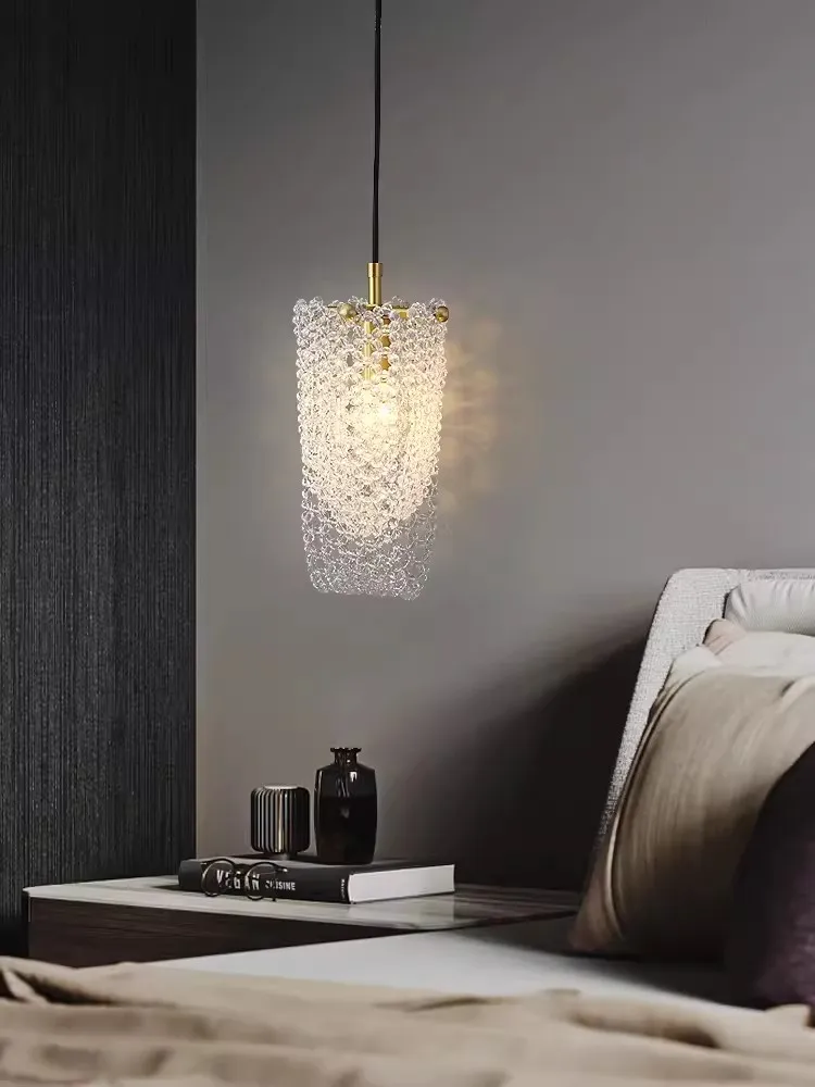 

Build Our Home With Art Postmodern LED Crystal Chandelier Suspension Luminaire Lampen Hanging Lamps Pendant Light For Bedside