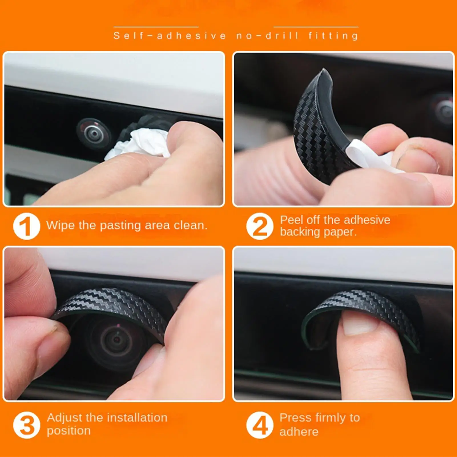1PCS Car Camera Lens Protector Rear View Backup Camera Cover 360 Camera Protection Anti Scratch Waterproof Dust-proof Car Parts view 5