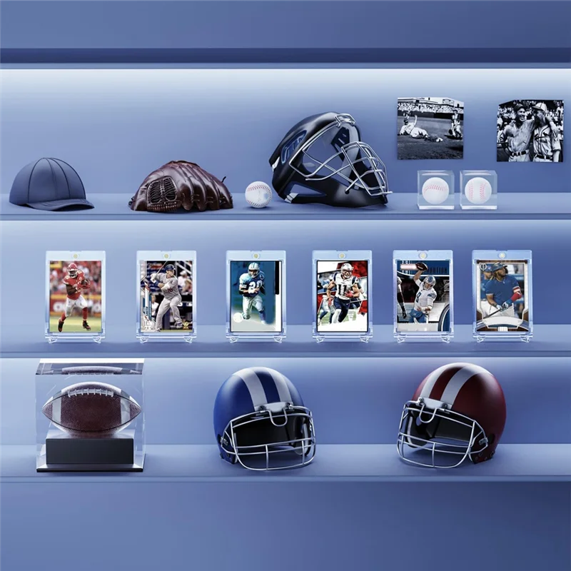 Compact 20Pack Magnetic Card Holder, 35PT Card Cases For Trading Cards, Baseball Card Holder, Card Protectors,Football Card Case