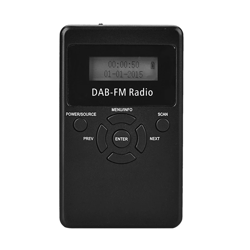 Женское портативное цифровое мини-радио DAB + FM-радио, цифровое радио, FM-приемник, черный
