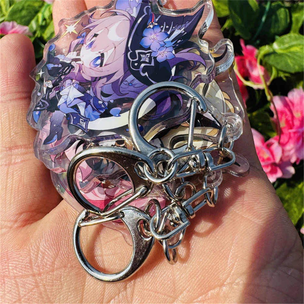 Game Honkai: Star Rail Tingyun Fugue Rappa Herta Aglaea Cosplay Costumes Key Chain Keychain Accessories Pendant