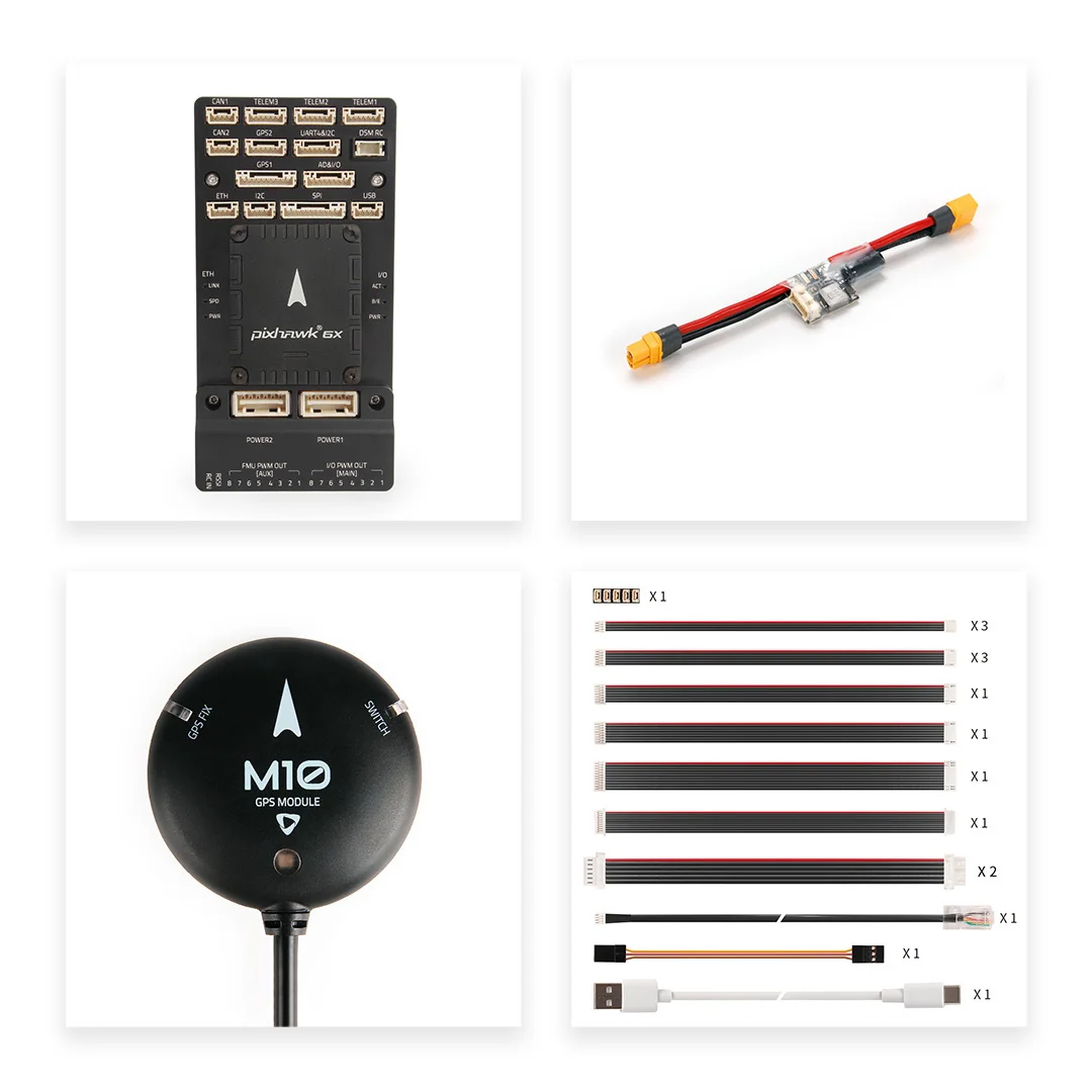 The Most Popular Buzzer Indicates  Pixhawk 6X Mini Set+M10 GPS Safety Switch Protects Accessory