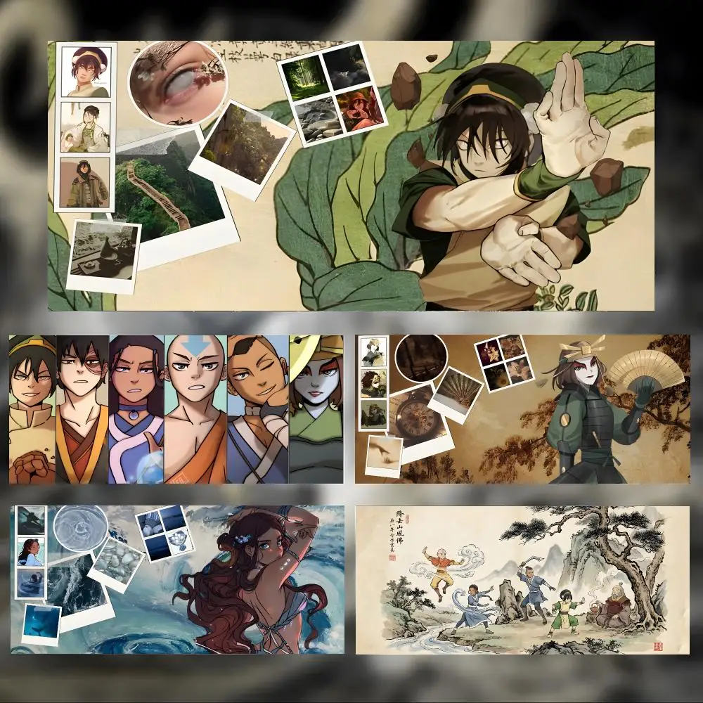 Anime Fantasy Avatar The Last Airbender Mouse Pad Large Thick Desk Pad Stitched Edges Gaming Mouse Mat for PC