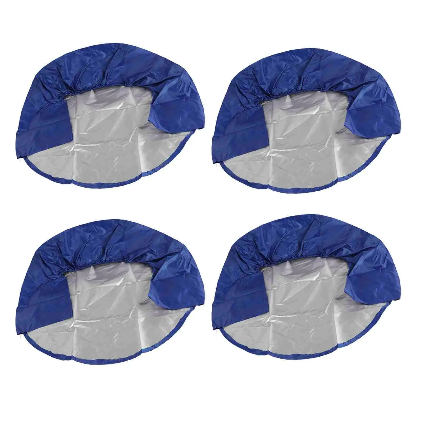 4pcs 32 Inch Wheel Tire Covers Wheel Protective Covers for rv Truck Camper Trailer Blue